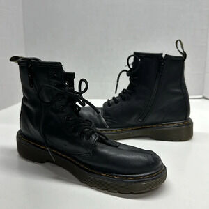 Doc Dr Martens Boots Docs Boot Combat Lace Up Leather 1460 Black Big Kids Size 2